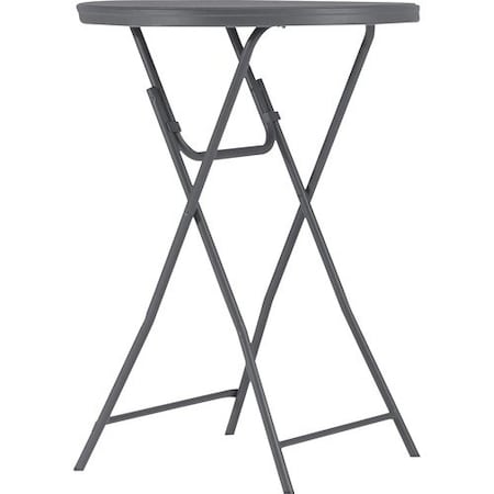 Cosco Home And Office Products Table, Folding, Cocktail, 18inWx26inLx43-3/10inH, Gray CSC60436SGY1E